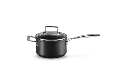 Casserole Anti-Adhérente Les Forgées avec Couvercle en Verre et Poignée d'Assistance