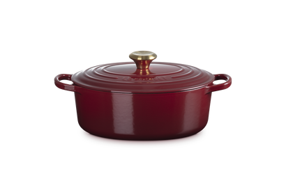 Cocotte ovale en fonte émaillée