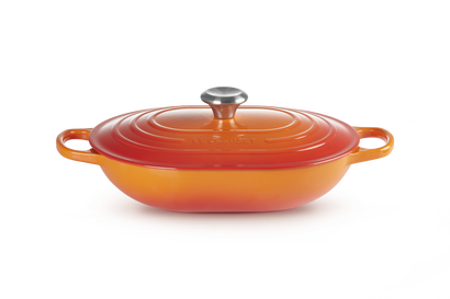 Oblong Bräter aus Gusseisen