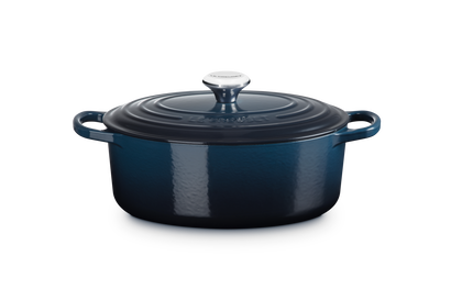 Cocotte ovale en fonte émaillée