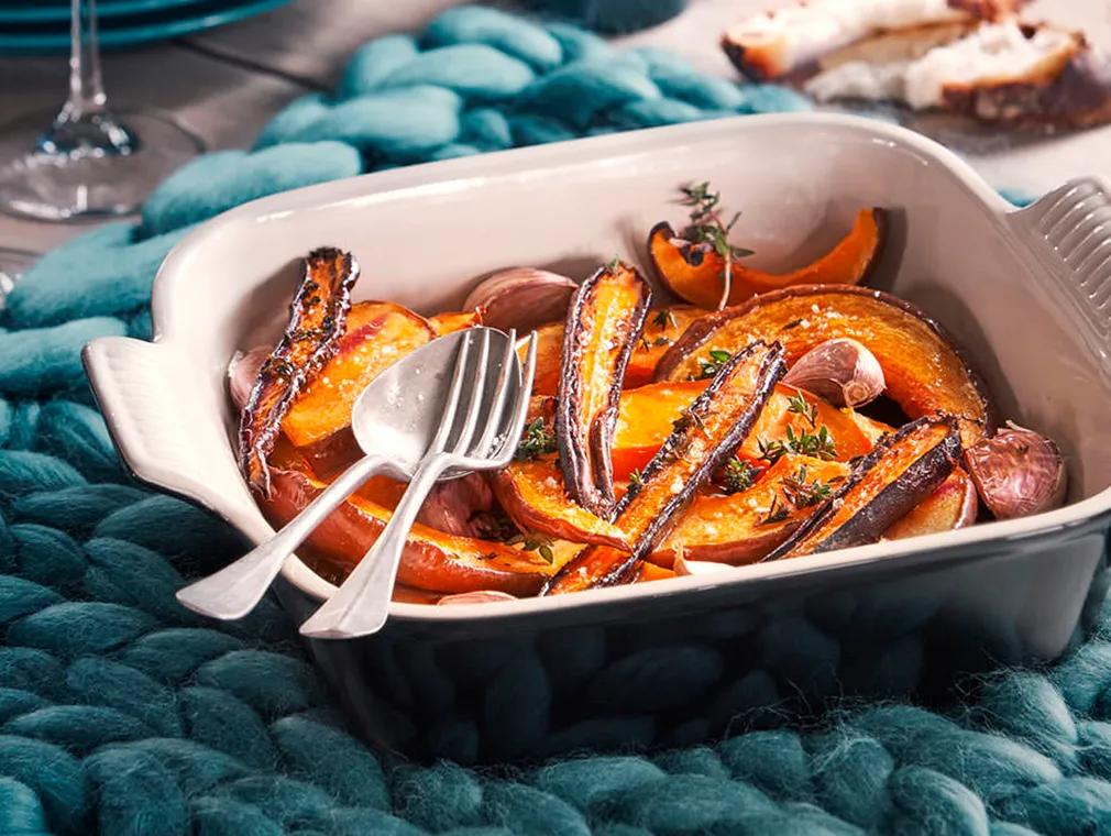 Potimarron et carottes rotis ail & thym