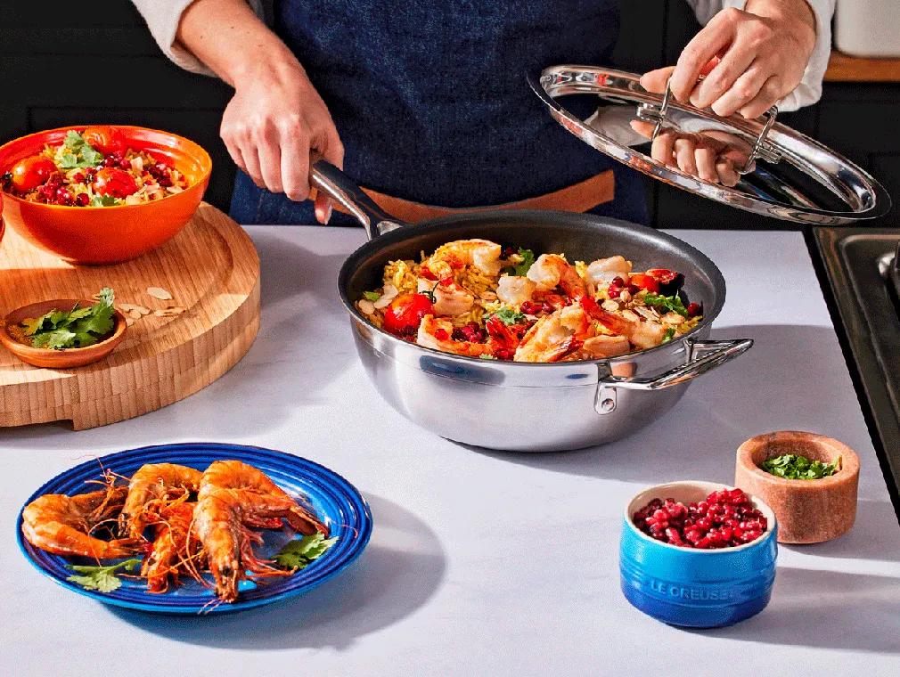 Würziges persisches Garnelen-Pilaf