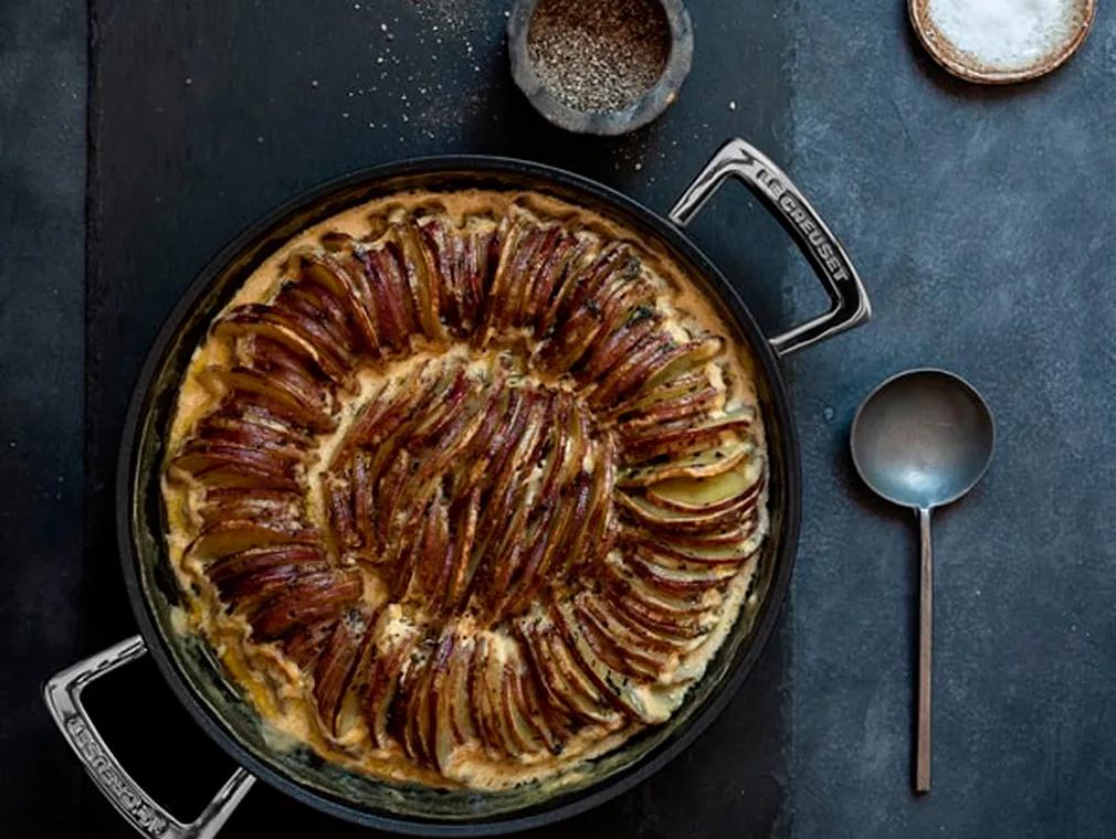 Gratin de patates douces et de sauge