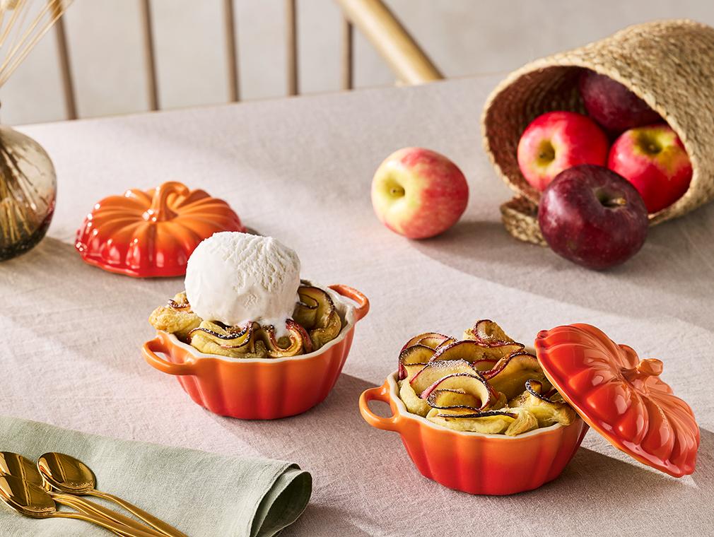 Apfel-Blätterteig-Röschen