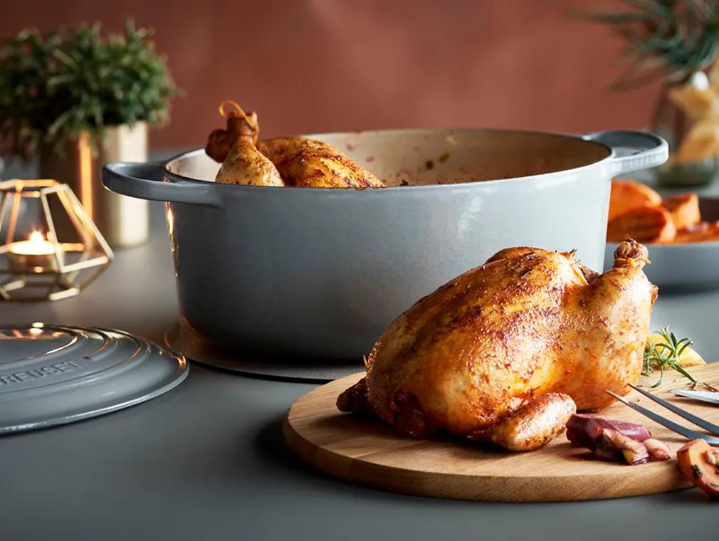 Poulet rôti aux légumes racines