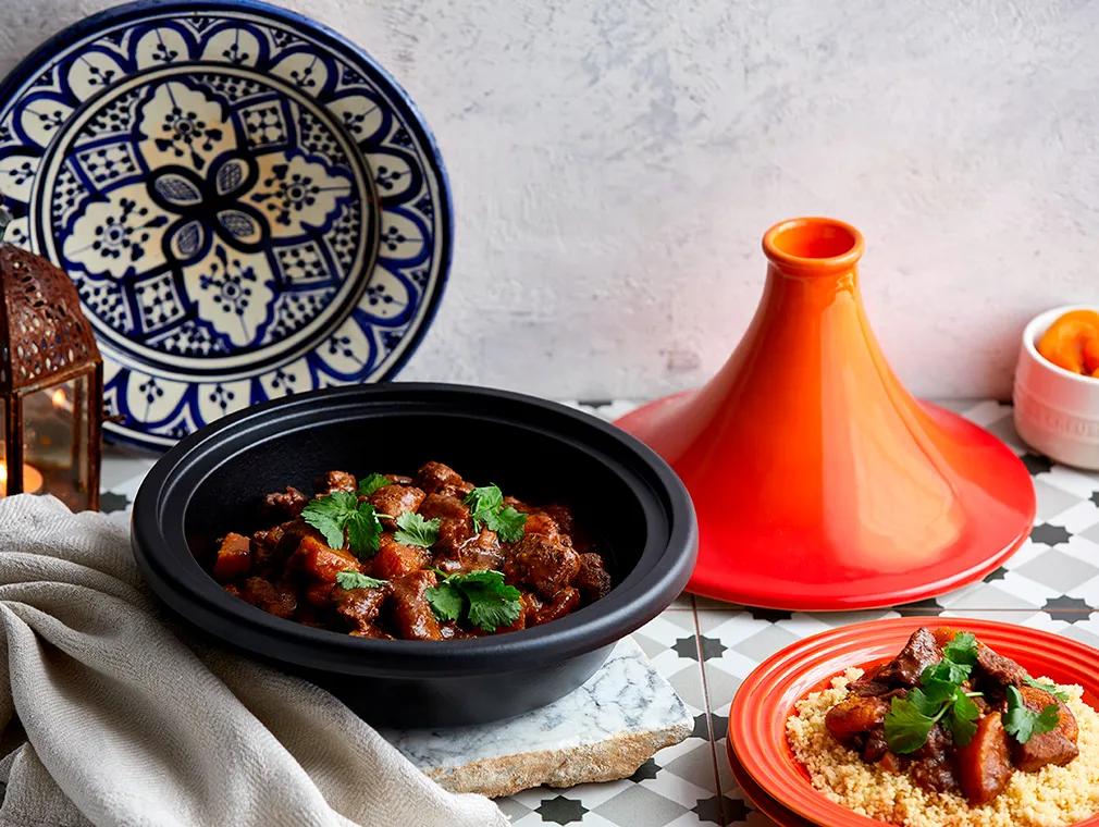 Tagine d'agneau et d'abricots, cuisson lente