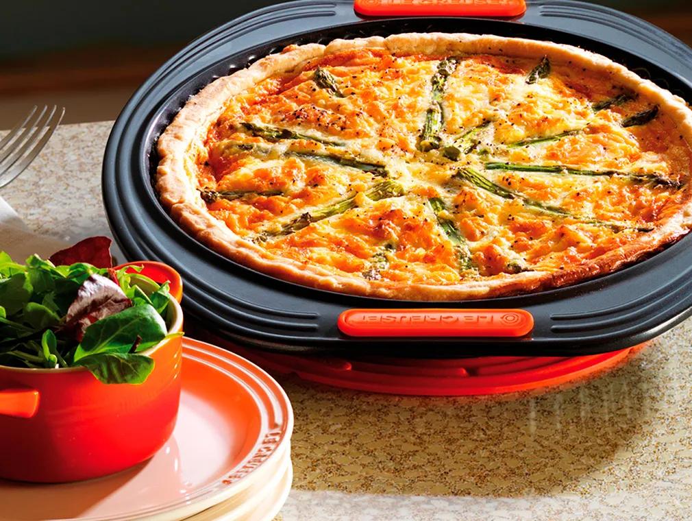 Spargel-Räucherlachs-Quiche