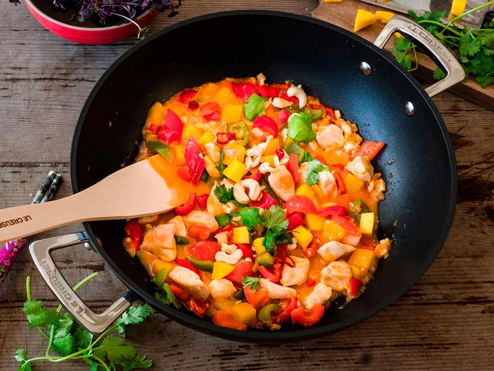 Poulet au curry rouge