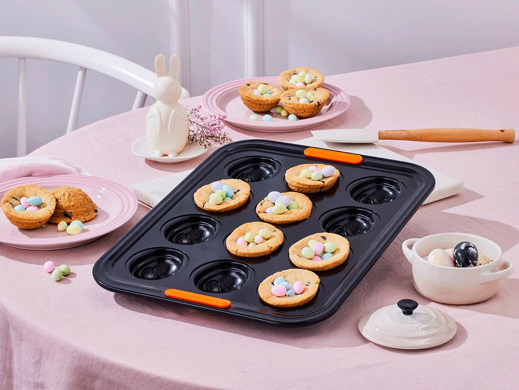 Ostercookies mit Schokolade