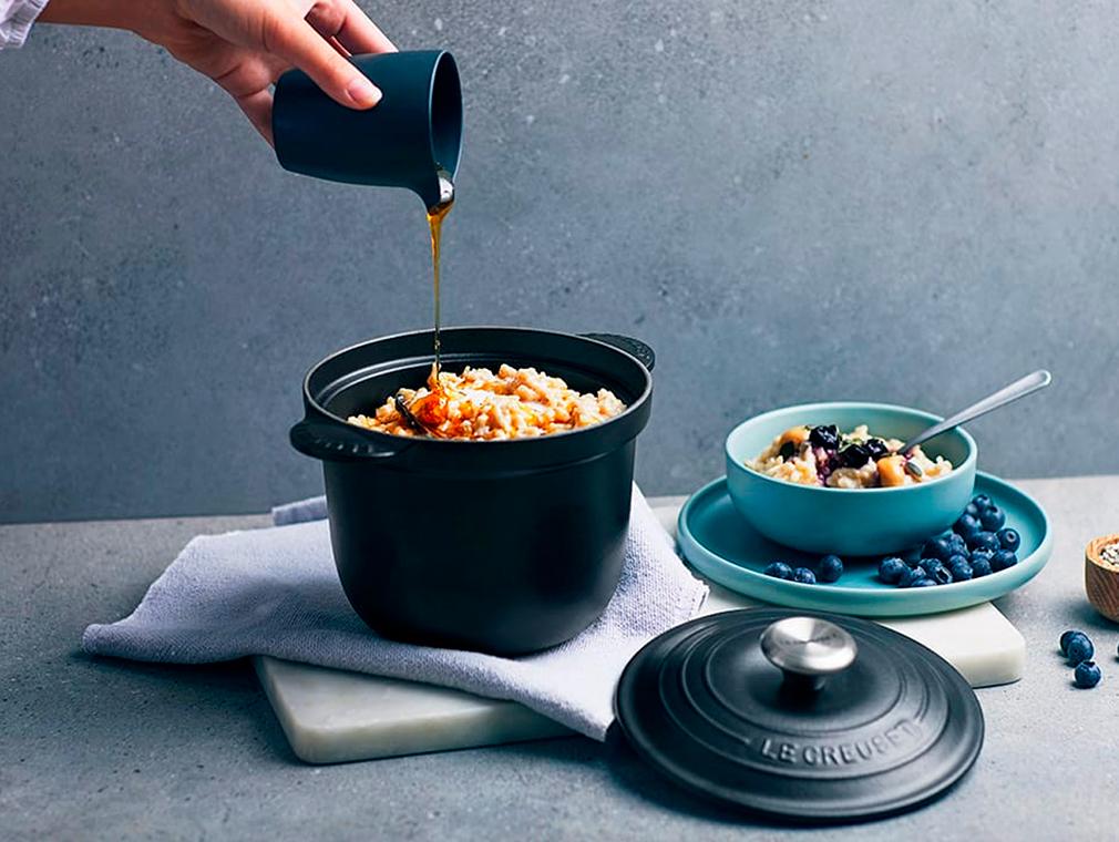 Riz au lait de coco aux bleuets