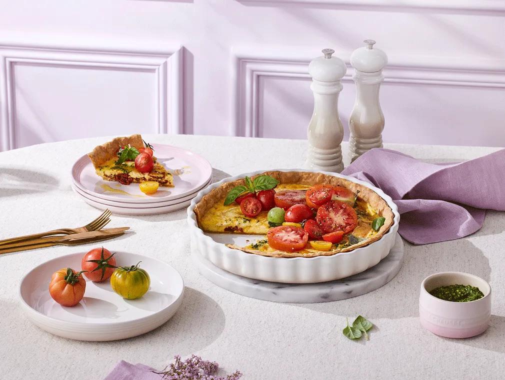 Tarte mit Brie und Heirloom-Tomaten