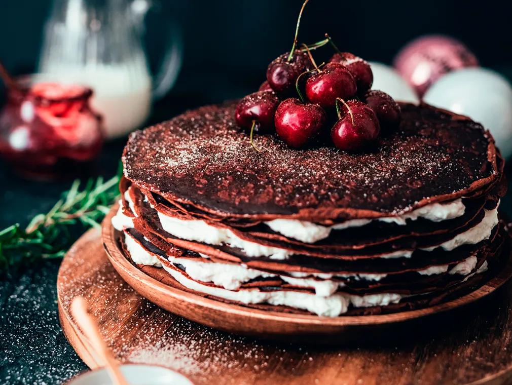 Crêpes-Torte "Schwarzwälder Style"