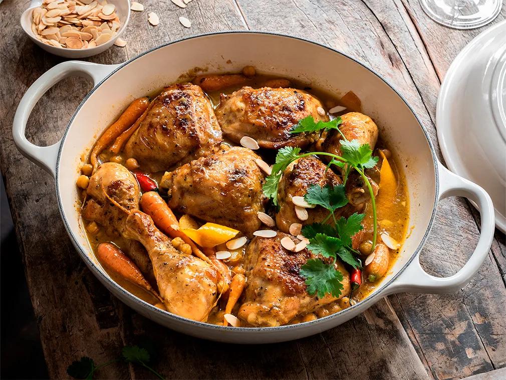 Safran-Honig-Hühnchen mit Orangen-Ingwer-Sauce