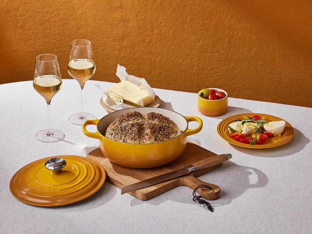Saatenbrot aus dem gusseisernen Bräter