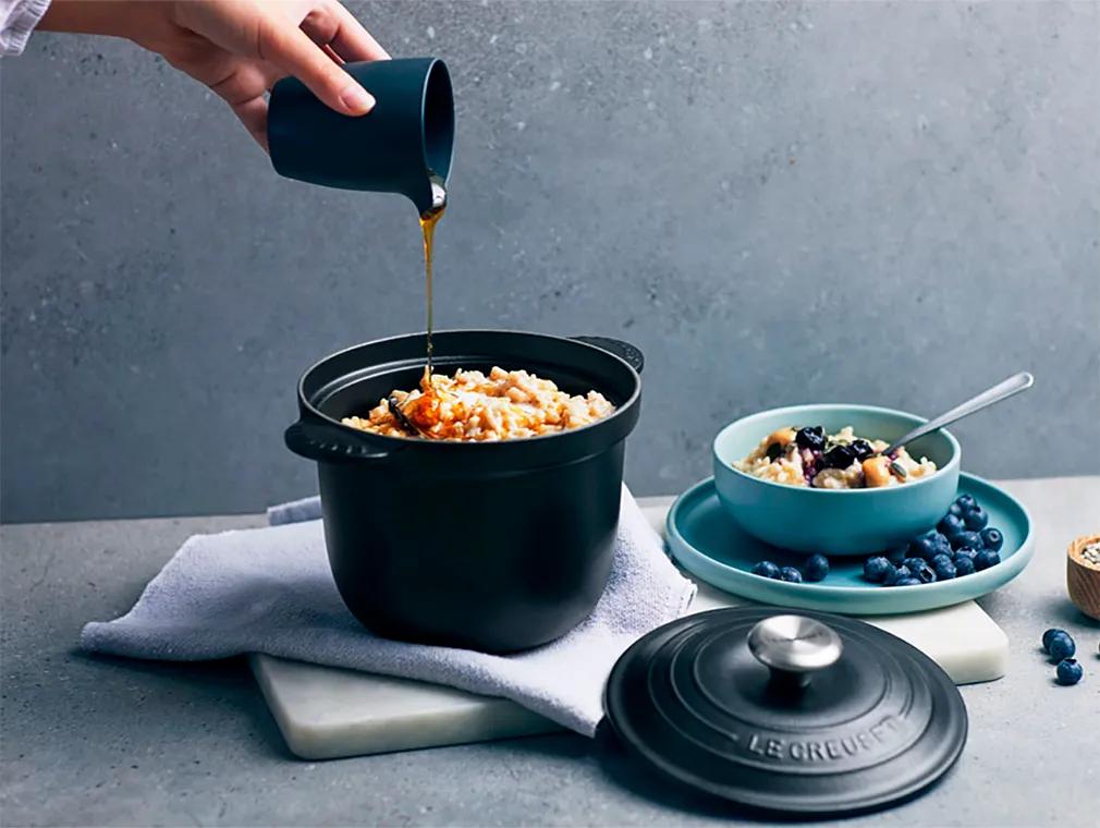 Riz au lait de coco aux bleuets