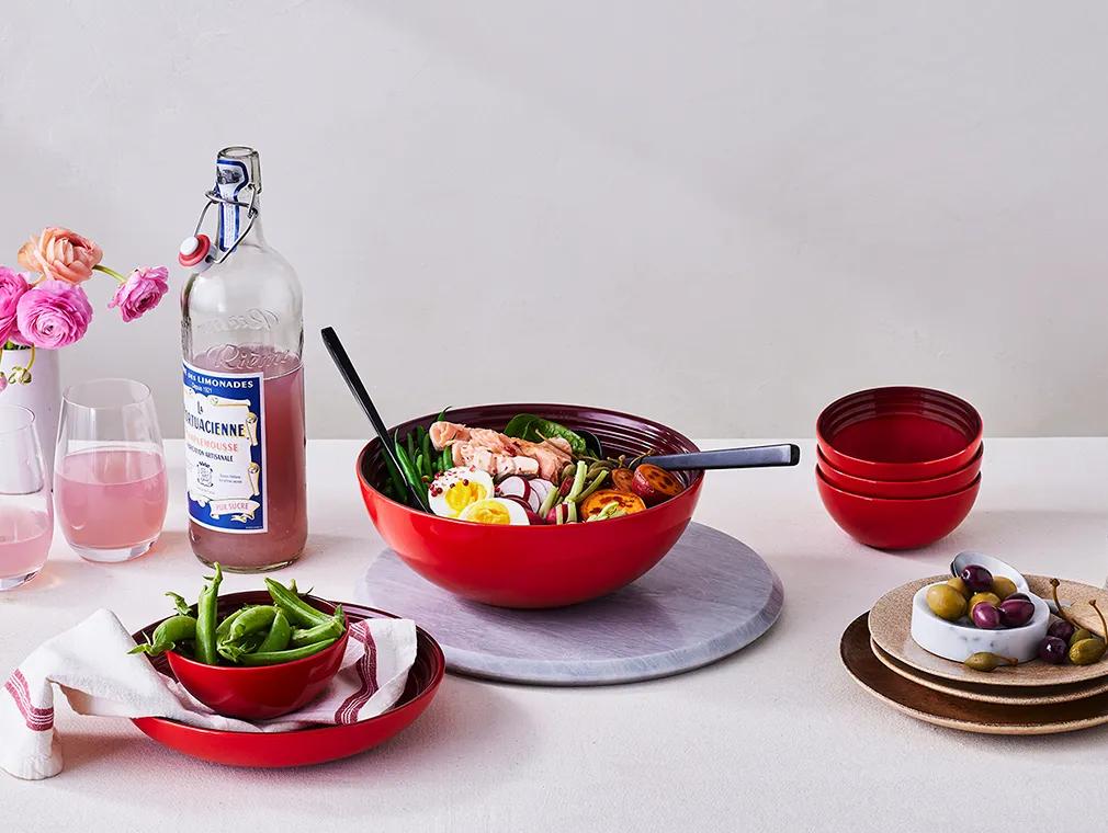Salade Niçoise revisitée au saumon  