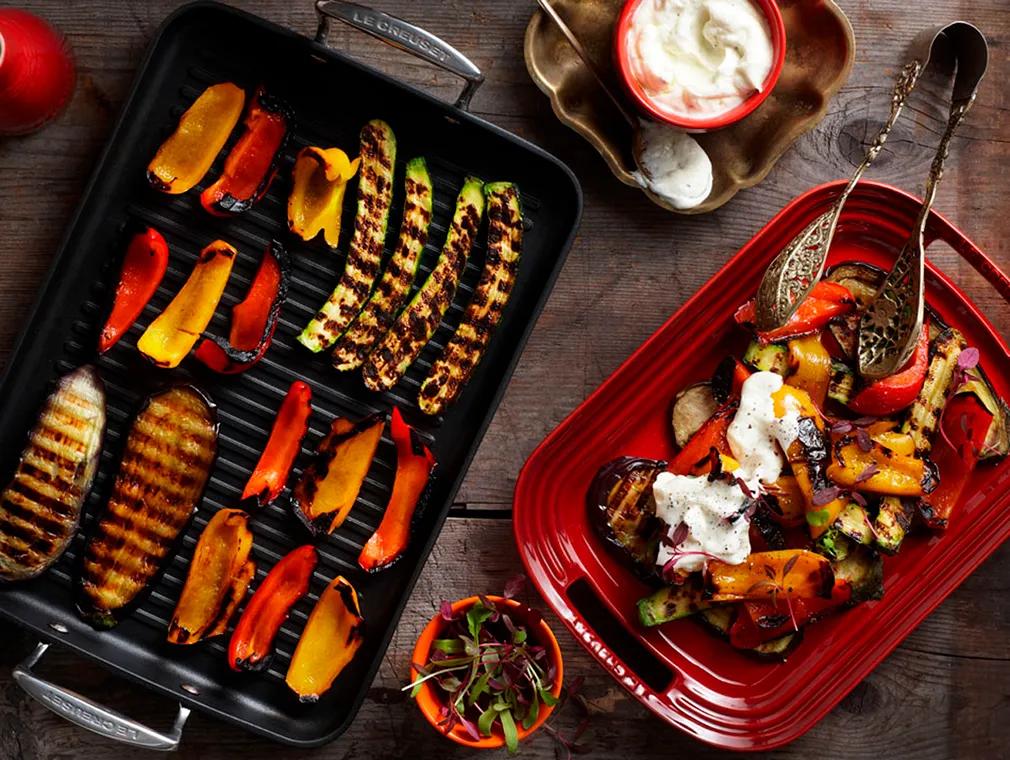 Grillgemüse mit Joghurtdressing