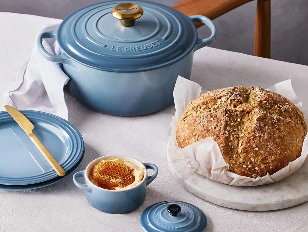 Soda bread à l’avoine et beurre salé au miel