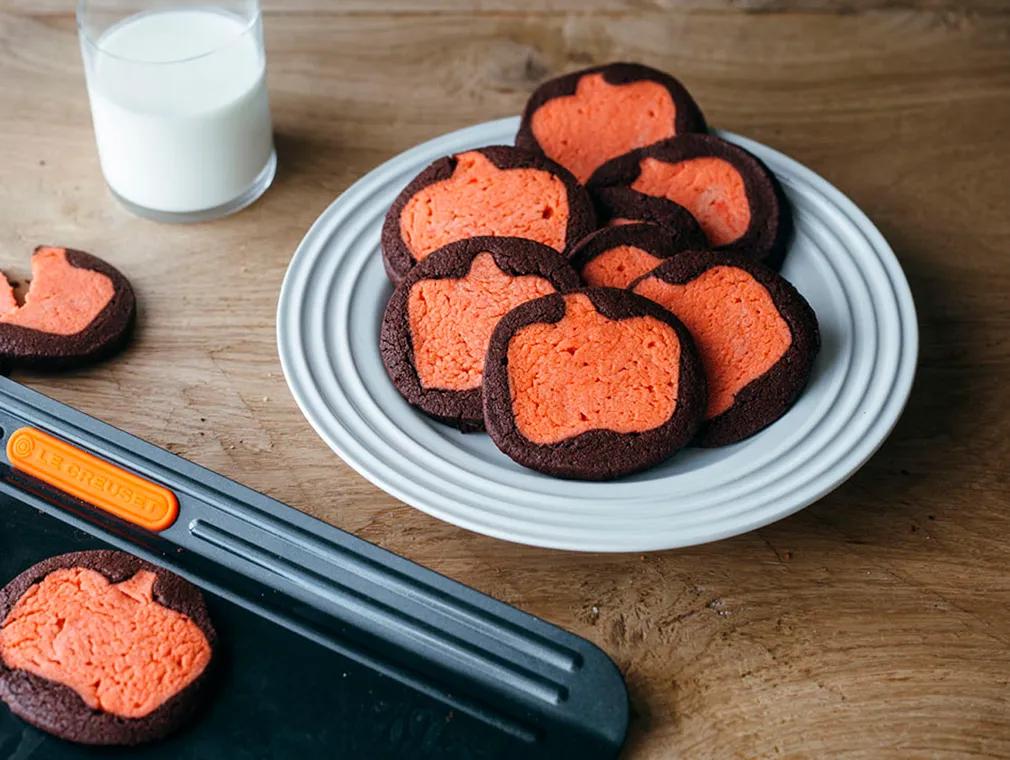 Biscuits en forme de citrouille