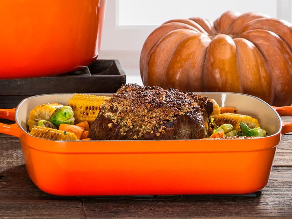 Roastbeef mit Kräuter-Nusskruste