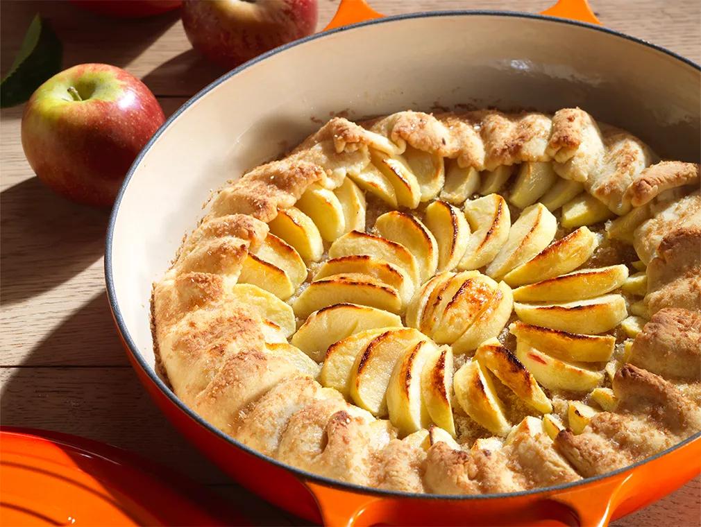 Apfel-Galette mit Ingwer und Honig