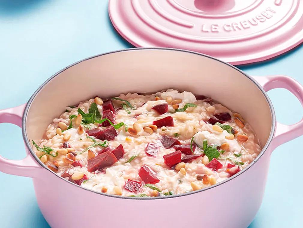 Risotto aux betteraves rouges grillées