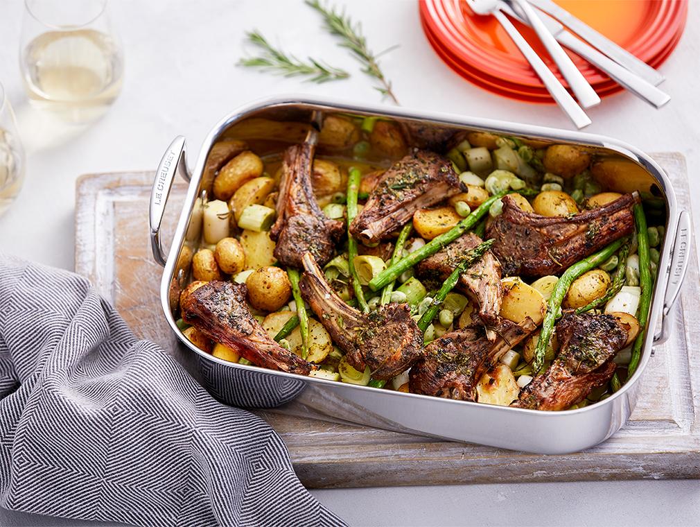 Lamm-Koteletts mit Frühlings-Gemüse