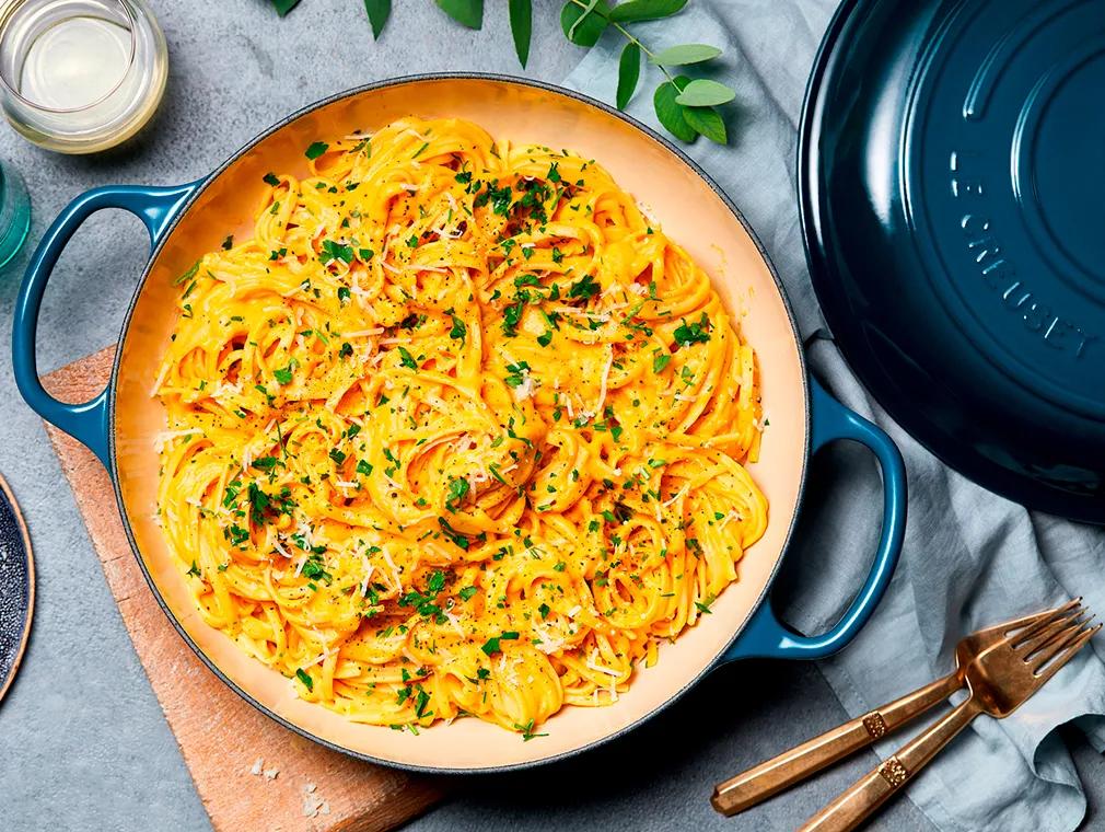 Linguine mit Butternut-Kürbis